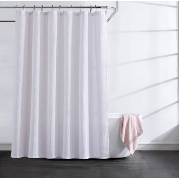 Kenneth Cole Waffle Solid Single Shower Curtain And Reviews Wayfair